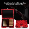 thumbnail image 1 of Oboe Reeds Box, Cover Reed Case Clarinet And Saxophone Wooden Oboe Reeds Case, For Prevent Reeds From Moisture For 6pcs Oboe Reeds, 1 of 8