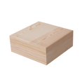 thumbnail image 4 of jifeng Wooden Storage Box Container Organizer Box for Home Organization Art Hobbies 20cmx20cmx8cm, 4 of 9