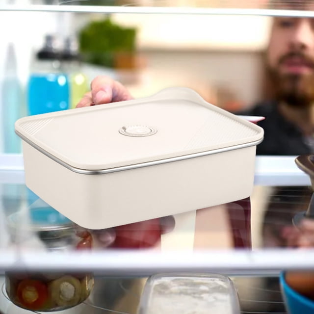 XYAIYT Contenant de Rangement Alimentaire en Acier Inoxydable Étanche, Hermétique et Compatible Micro-Ondes 9.25x7.52x3.78 Po Réutilisable Sans BPA Inodore pour une Préparation de Repas Sécuritaire Usage Quotidien Fêtes BBQ