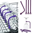 thumbnail image 3 of Binwennn Porte-Gobelet Taille Water Pro Ajustable et Extensible Porte-Gobelet 4 Pcs Ajustable Silicone Verre Lave-Vaisselle Porte-Gobelet Sûr Vaisselle, 3 of 4