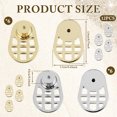 thumbnail image 2 of 12Pcs Brass Earring Back for Droopy Ears with Silicone Core Grid Pattern Earring Lifter for Droopy Ears for Earlobe 6 Gold and 6 Silver-12pcs-, 2 of 11