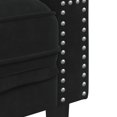 thumbnail image 5 of vidaXL Chesterfield Sofa Chair Black Velvet, 5 of 5