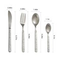 thumbnail image 2 of Flatware Set Stainless Steel: 4PCS Heavy Duty Silverware Set Tableware Utensil, 2 of 10