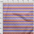 thumbnail image 3 of oneOone Rayon Orange Fabric Chevron Sewing Material Print Fabric By The Yard 56 Inch Wide-BB, 3 of 5