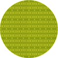 thumbnail image 1 of Ahgly Company Machine Washable Indoor Round Transitional Neon Yellow Green Area Rugs, 6' Round, 1 of 7