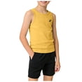 thumbnail image 4 of DXOUPM Débardeurs pour Garçons Doux et Respirants Chemise Sans Manches Mode Décontractée Chemises de Plage pour Enfants, 4 of 4