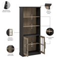 thumbnail image 3 of Westbrook Ensemble de Bibliothèque à 5 Tablettes avec Portes en Verre par Bush Furniture, 3 of 5