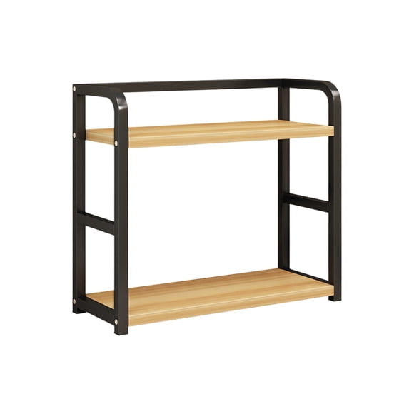 2-Tier Metal Kitchen Spice Rack, Countertop Organizer for Condiments and Cooking Essentials