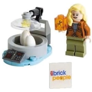 LEGO Jurassic World: Dr Ellie Sattler Minifigure Dino Lab, Œufs et Mosquito