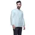 thumbnail image 4 of Atasi Long Sleeve Kurta For Men Solid Mandarin Collar Ethnic Shirt, 4 of 6
