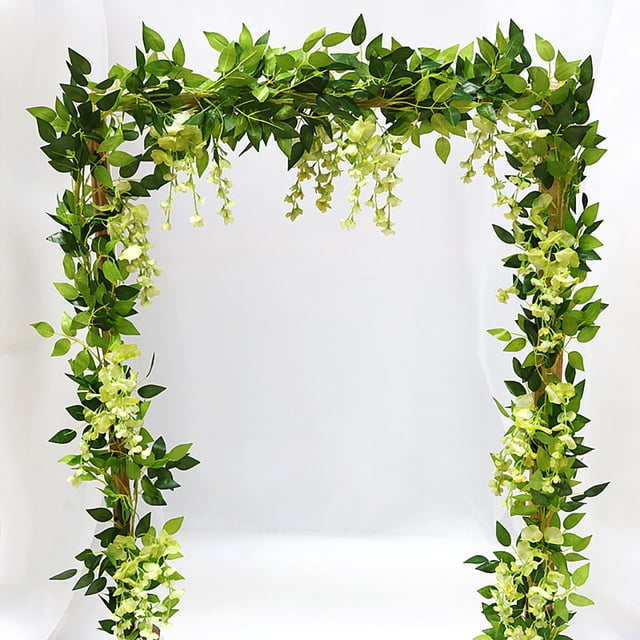XZNGL Home Decor 4Pc Simulation Wisteria Flower Vine Home Decoration Plant Decoration