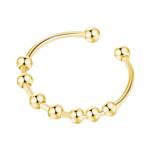 RXIRUCGD Toys Single Coil Beads Rotate Anxiety Bead Ring Suitable For Female