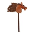 thumbnail image 2 of Esquirla Bâton Cheval Robuste Passe-Temps Jouet d'Équitation pour Enfants Garçons Filles Brun, 2 of 8