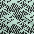 thumbnail image 1 of oneOone Cotton Cambric Light Blue Fabric Geometric Sewing Material Print Fabric By The Yard 42 Inch Wide, 1 of 4