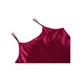thumbnail image 3 of INSPIRE CHIC Nuisette en Satin pour Femme, Ourlet à Volants, Bretelles Spaghetti, Grande Taille, Camisole Soyeuse, Robe de Nuit 3TG Bourgogne, 3 of 6