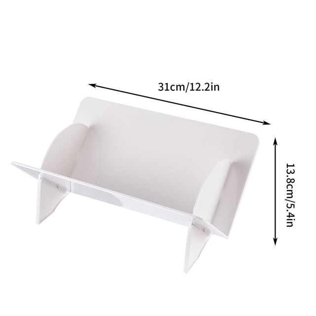 Desk with Storage Transparent Acrylic Desktop Bookshelf for Books, 31x13.8cm Book Stand for Reading Student Children Picture Book Shelf