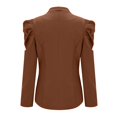 thumbnail image 4 of IROINID Veste Blazer Femme Manches Longues Couleur Unie Col Rabattu, Veste de Bureau Décontractée Cardigans Veste Longue, 4 of 5