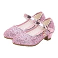 thumbnail image 4 of Wdgfv Ballerines Filles Scintillantes Fête Mary Jane Princesse Chaussures de Robe Rose 4,5-5 Ans, 4 of 6