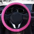 thumbnail image 4 of Universal Soft Warm Plush Car Case Plush Steering Wheel Cover Elastic Automobiles Auto Steering-Wheel Case Protector, 4 of 5
