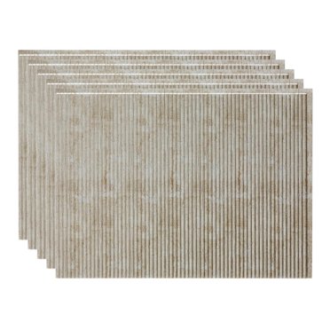 Fasade 18in x 24in Rib Vintage Metal Backsplash Panel 5 Pack