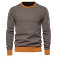thumbnail image 1 of Chandail à Enfiler pour Hommes Chandail à Col Rond pour Hommes Chandails Doux et Décontractés pour Hommes Chandails Classiques à Enfiler avec Bord Côtelé Chandail pour Hommes Décontracté, 1 of 3