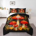 thumbnail image 2 of Erosebridal Magical Fairy Bedding Full Comforter Set, Mushroom Plant Down Comforter, Princess Style Decor, Reversible 3pcs, 2 of 8