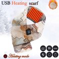 thumbnail image 1 of Womens' Hearting Warming Scarf FashionableSmart Mobile Power USB Charging Neck And Shoulder Winter Cold Protection And Warm Heating Men And Women Scarf, 1 of 5