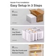 thumbnail image 3 of TOYTEXX Foldable 10-Tier Shoe Cabinet, 175 cm Tall Stackable Organizer for Closet or Entryway, 3 of 5