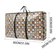 thumbnail image 3 of Grand Sac de Rangement Réutilisable avec Poignées et Fermetures Éclair Robustes, Organisateur de Déménagement Robuste Lavable pour Literie Couvertures Garde-Robe sous le Lit, 3 of 7