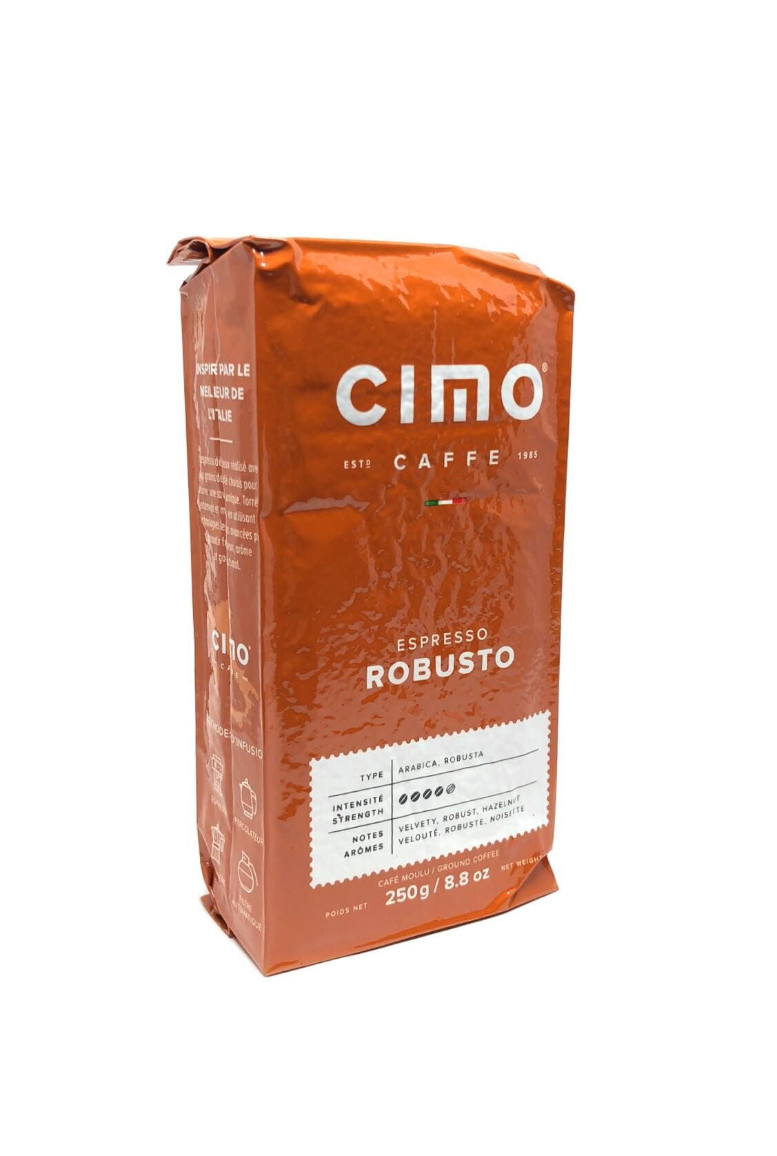 Cimo Espresso Robusto Ground 250g Coffee Slow Roasted
