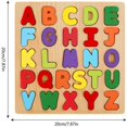 thumbnail image 4 of YOPTOP 2PCS Wooden Alphabet Puzzles Set 3D Wood Alphabet/Number/Shape Puzzle Set ABC Letter and Numbers Puzzles Board Recognition Toy Educational Puzzles Puzzle Set Best Gift for Kids Toddler Bo, 4 of 8