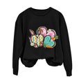thumbnail image 2 of EGNMCR Easter T-Shirts Imprimés pour Femmes T-Shirts Graphiques T-Shirts pour Femmes T-Shirts à Col Rond pour Femmes Haut à Manches Longues Imprimé Easter Chandails pour Femmes T-Shirts pour Femmes, 2 of 5