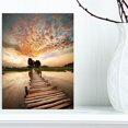 thumbnail image 2 of Designart Makeshift Wooden Pier Over River Canvas Wall Art, 2 of 4