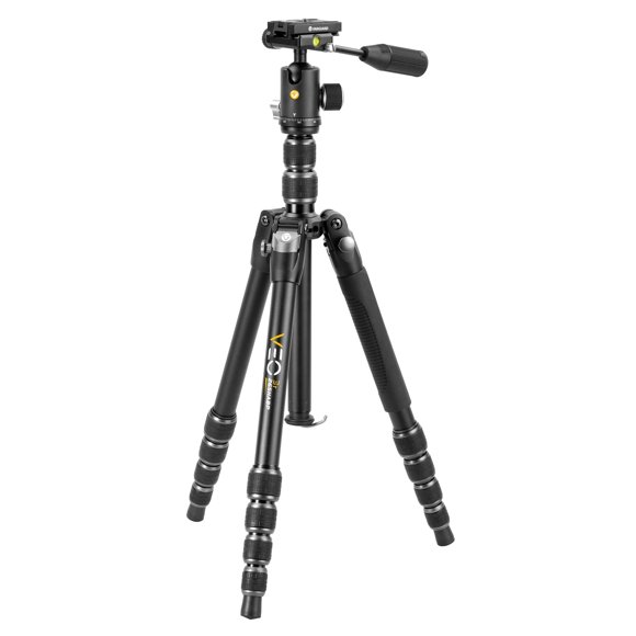 Vanguard VEO3T265HABP Aluminum Travel Tripod with Ball Head Removeable Pan Handle and Quick Shoe with Built-in Smartphone Holder