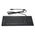 thumbnail image 2 of Wired Touch Keyboard, USB Connection Supports Basic Gestures Computer Keyboard  Plug and Play Ultra Thin ABS  for Marine for Food Service, 2 of 7