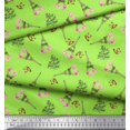 thumbnail image 3 of Soimoi Georgette Viscose Fabric Text,Floral & Eiffel Tower Architectural Decor Fabric Printed Yard 42 Inch Wide, 3 of 3