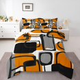 thumbnail image 1 of Erosebridal Geometric Sqare Comforter Sets Queen Size,Abstract Artwork Bedding Queen Comforter Set,Rectangle Decor,Reversible,Breathable,3 Pieces, 1 of 8