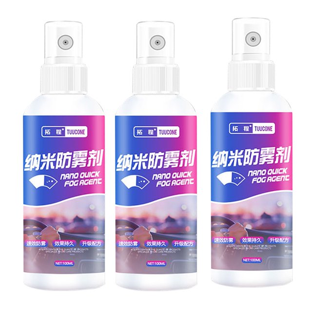 Yhmxh Spring Cleaning Kit BPA-free Gentle Multi-Functional Spray For Home And Car Car Windshield Spray Water Repellent Antifogging Agent Glass Oil Film Removal Agent 100ml 3PCCleaning Supplies