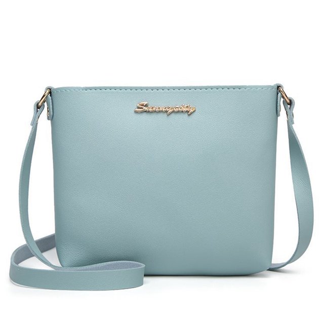 Sac à Main pour Femmes Simple Mode Couleur Unie Sac Bandoulière Décontracté