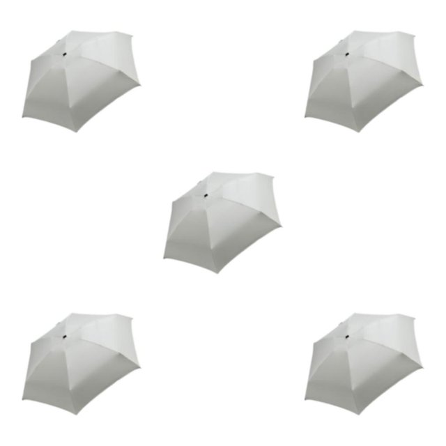 Redempat Breathable Umbrella For Outdoor Activities And Sun Protection Folding Sun Umbrellas Rainproof Umbrellas Easy To Storage creamy white 5Set