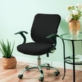 thumbnail image 4 of Elastic Chair Cover for Desk Chair Cushioned Seat Protector with Elastic Fit for Home and Dining Room, 4 of 6