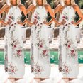 thumbnail image 3 of Pompotops Robe Longue Maxi Bohème d'Été Imprimée Soirée Plage Florale pour Femmes, 3 of 6
