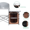 thumbnail image 3 of Costway Table de Camping Pliable BBQ Extérieur Support de Grillade Portable avec Sac Pare-Vent, 3 of 10