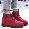 thumbnail image 2 of Mepaouo Bottes d'Hiver pour Femmes à la Cheville, Imperméables, à Lacets, Bottillons de Randonnée Antidérapants, Chaussures de Marche d'Extérieur, 2 of 7