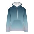 thumbnail image 5 of Rbaofujie Chandails à Capuche pour Hommes Hommes Décontracté Mode Col Rond Poches Imprimé Dégradé Chandail à Enfiler Manches Longues Hauts Chandail à Capuche Chandail pour Hommes, 5 of 5