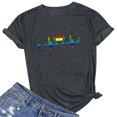 thumbnail image 1 of RKSTN T-Shirts Fierté Femmes T-Shirts Graphiques Arcs-en-Ciel T-Shirts LGBT T-Shirts Décontractés Col Rond Manches Courtes Hauts, 1 of 3