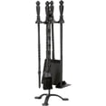 thumbnail image 1 of Dagan 1105 Wrought Iron Stove Fireplace Tool Set - Twist Style, Black - 5 Piece, 1 of 1