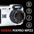 thumbnail image 2 of Kodak Pixpro WPZ2 - Compact Digital Camera 16M Pixels, Waterproof to 15m, Shockproof, Video 720p, LCD Screen 2.7 - Li-ion Battery, White, 2 of 5