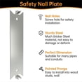 thumbnail image 2 of Safety Nail Plate for Wood Studs Cable Protector Plate steel Plate, 2 of 5
