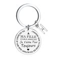 thumbnail image 3 of Freach DIY To My Daughter Stainless Steel Last Name 26 Letter Keychain 3x3cm, 3 of 8